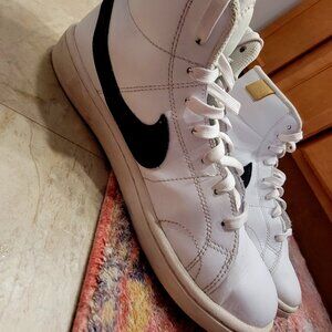 Nike Men's Court Royale 2 Mid Sneaker Sz 8 White Leather Shoes CQ9179-100